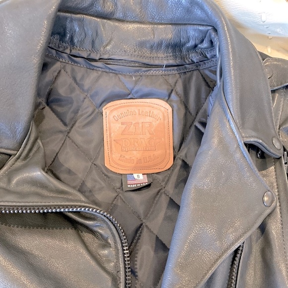 ⭐️SOLD⭐️ Z1R Drag Specialties Leather Biker Jacket - Picture 4 of 9